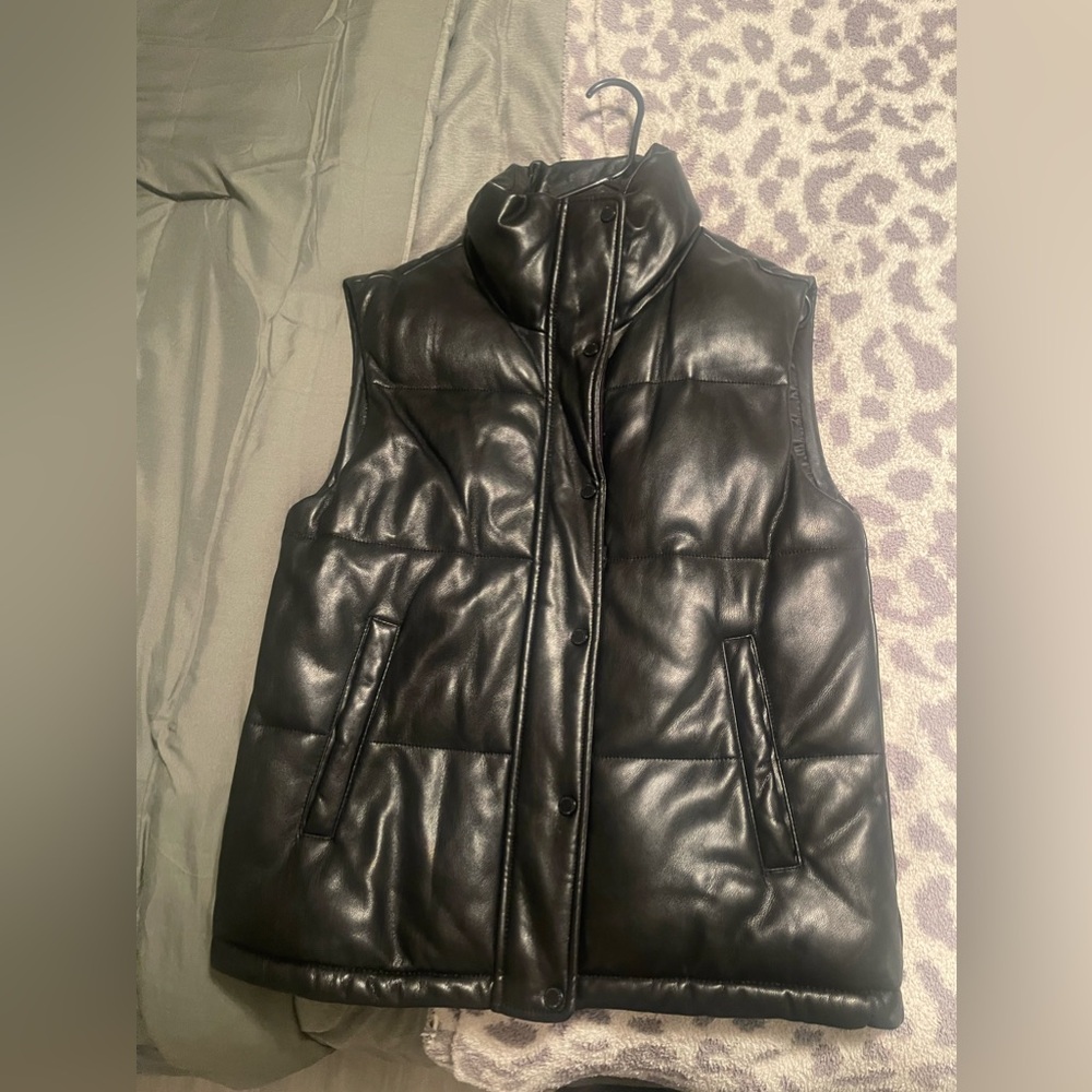 Abercrombie leather vest